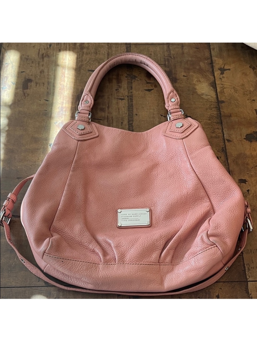 Marc by Marc Jacobs Pink Leather Hobo Shoulder Bag